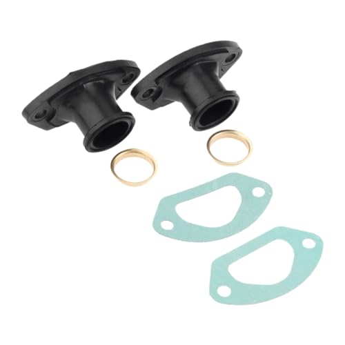 2Set Langlebige Kettensäge Auspuff Ansaugkrümmer Kunststoff Messing Ring Dichtungen for 45CC 4500 52CC 5200 58CC Kettensäge Teile von LATOOR