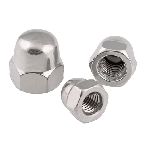 5 STÜCKE M8-M20 304 Edelstahl Hutmutter Feingewinde Gegenschraube Kappe Kugelkopf Hutmutter (Size : M12 X 1.0 threads) von LATOOR