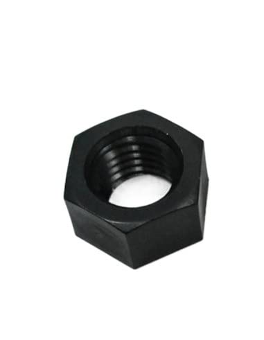 50 Stück DIN934 M2 M2.5 M3 M4 M5 M6 M8 Schwarze Nylon-Sechskantmutter Sechskant-Kunststoffmuttern (Size : M6) von LATOOR