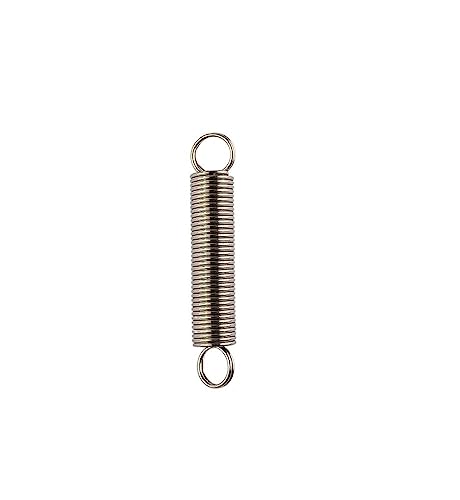 LATOOR 2/3 Stück Drahtdurchmesser 1,0 mm, Außendurchmesser 6 mm, 304 Edelstahl-Zugfeder, S-Haken, runder Haken, Spule, Rückzugsverlängerung, Zugfeder (Color : 120mm(2pcs), Size : 6mm-Round hook) von LATOOR