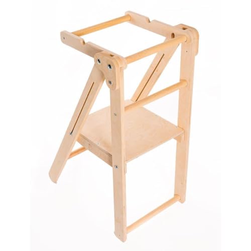 Montessori 3-in-1 Lernturm Küchenhelfer für Kinder Ab 1 Jahr - Klappbarer Und Faltbarer Küchenhelfer von LATRANS
