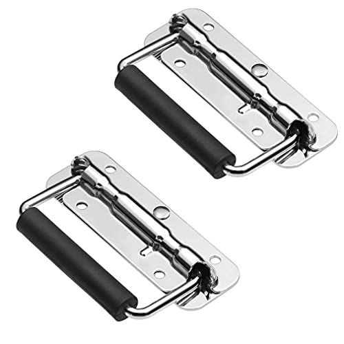 LATRAT 2 Stück Kistengriff, Klappgriffe Tragegriffe, Kistengriff Klappgriff Edelstahl Silber Griffe Edelstahl Griff Tragegriff, für Toolbox Tür LATRAT 2 Stück Kistengriff, Klappgriffe Tragegriffe, Kistengriff Klappgriff Edelstahl Silber Griffe Edelstahl Griff Tragegriff, für Toolbox Tür von LATRAT