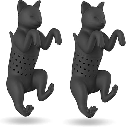 LATRAT 2 Stücke Süßer Teefilter in Katzenform, Teefilter in Lebensmittelqualität, Katze Tea Infuser Teekugel Netter Katzenform Teefilter Wiederverwendbare Cartoon Tee Sieb LATRAT 2 Stücke Süßer Teefilter in Katzenform, Teefilter in Lebensmittelqualität, Katze Tea Infuser Teekugel Netter Katzenform Teefilter Wiederverwendbare Cartoon Tee Sieb von LATRAT