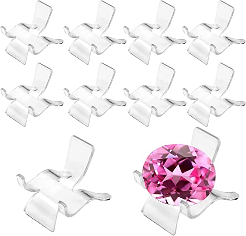 LATRAT 20 Stück Klare Acryl Staffelei, Transparent Acryl Staffelei Klar Display Ständer Acrylständer für Stein Mineral Achat Fossil Handy Sammelkarten von LATRAT