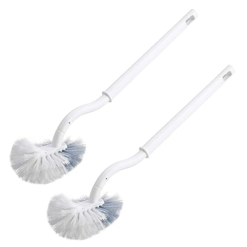 LATRAT 2er Set Klobürsten, Reinigungsbürste Toilettenbürsten Toilet Brush für Ecken und Spalten kein Rost von LATRAT