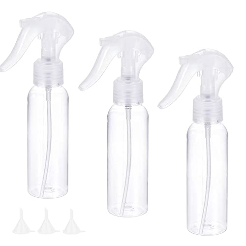 LATRAT 3 Stück 200 ml und Kostenlos 3 kleine Trichter Kunststoff, transparent, leer, für Haushalt und Garten,Friseurwerkzeuge, Gießkanne, Blumensprühgerät, Multifunktionale wassersprüher von LATRAT