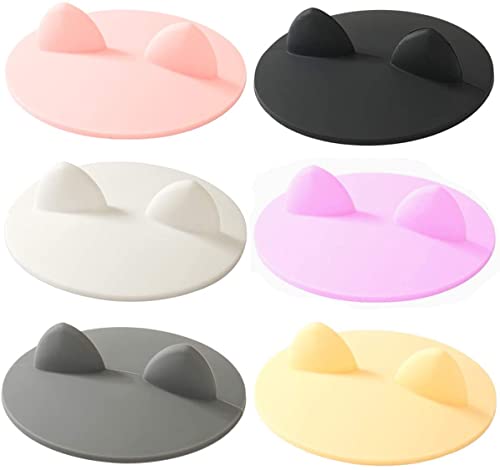 LATRAT 6 Pcs Tasse silikon Becher Abdeckung glasabdeckung Bunt trinkglas, Abdeckungen Staubdichter Becherdeckel für Tassen Abdeckungen Anti-Staub luftdichte Dichtung Wiederverwendbar von LATRAT
