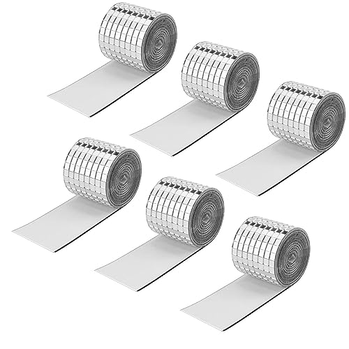 LATRAT 6 Rolle Mini Spiegelmosaiksteine Spiegelmosaiksteine Selbstklebend für Küchen Bädern Fliesen Dekorative Handwerk 5 x 5 mm LATRAT 6 Rolle Mini Spiegelmosaiksteine Spiegelmosaiksteine Selbstklebend für Küchen Bädern Fliesen Dekorative Handwerk 5 x 5 mm von LATRAT