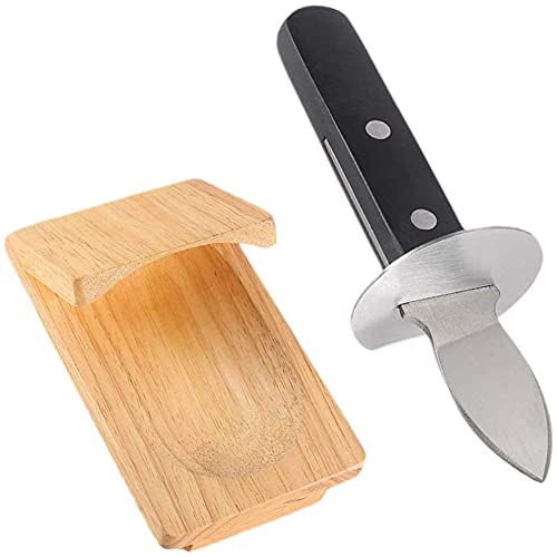 LATRAT Austernmesser, 2-teilig, Palourdmesser, Shuckermesser, Austernbrecher Oyster Shucker Muschelöffner Meeresfrüchte Messer Opener Oyster Öffner für Meeresfrüchten Muscheln Krabben von LATRAT