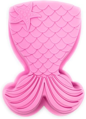 LATRAT Backform Meerjungfrau Groß Backform Meerjungfrau Kuchenform, Meerjungfrau Silikon Mermaid Motivform Silikonform Seifeform für Kuchen Pudding Schokolade Muffin, Farbe zufällig LATRAT Backform Meerjungfrau Groß Backform Meerjungfrau Kuchenform, Meerjungfrau Silikon Mermaid Motivform Silikonform Seifeform für Kuchen Pudding Schokolade Muffin, Farbe zufällig von LATRAT