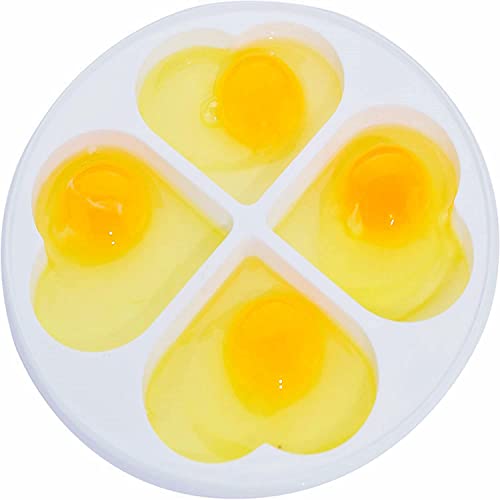 LATRAT Mikrowellen Einfache Eier, Eier Omelett für Mikrowelle, Eierkocher Spiegelei Pochierte, Eierkocher Schimmel Eier Dampfer Kessel Küche Kochwerkzeug, Für bis zu 4 Eier von LATRAT