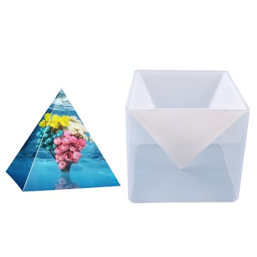 LATRAT Oriental Pyramide Silikonform Kegelwürfel, Pyramide Form Gießform für Harz Handwerk Silikon Form Kunststoffrahmen Dreidimensionales Dreieckige Pyramide 15 cm LATRAT Oriental Pyramide Silikonform Kegelwürfel, Pyramide Form Gießform für Harz Handwerk Silikon Form Kunststoffrahmen Dreidimensionales Dreieckige Pyramide 15 cm von LATRAT