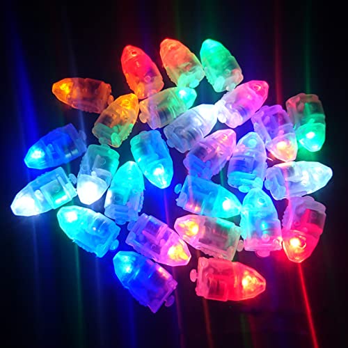 LATTCURE LED-Ballons Lichter, 50 Stück Runde Superbright Ballon Lichter,Bullet Laterne Licht,Mini Flash buntes Licht,Party Licht für Luftballons, LED Mini Party Licht für Papierlaterne Ballon Licht von LATTCURE