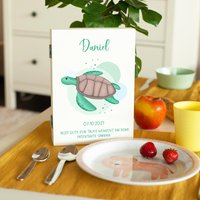 Besteckset Für Kinder Mit Gravur - Schildkröte Ocean Serie Weiß von LAUBLUST