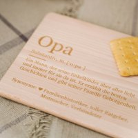 Frühstücksbrettchen Graviert - Lexikon "Das Ist Opa" Ca. 24x15x1cm, Holz Fsc® von LAUBLUST