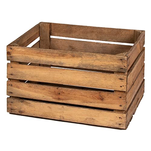LAUBLUST Alte Vintage Holzkiste - ca. 50x40x30cm, Natur | Gebrauchte Weinkisten & Obstkisten - Deko & Möbelbau von LAUBLUST