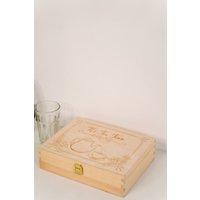 Laublust Teebox Mit Gravur - Tea Time Ca. 29 X 22 8 cm, 12 Fächer, Holz Natur Geschenk Für Teeliebhaber | Teekiste von LAUBLUST