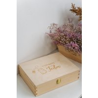 Laublust Teebox Mit Gravur - Teezeit Ca. 29 X 22 8 cm, 12 Fächer, Holz Natur Geschenk Für Teeliebhaber | Teekiste von LAUBLUST