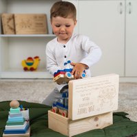 Personalisierte Holzkiste Zur Taufe - Holzbox Als Geschenk Für Taufkinder L, Xl Geschenkidee Paten Und Eltern von LAUBLUST
