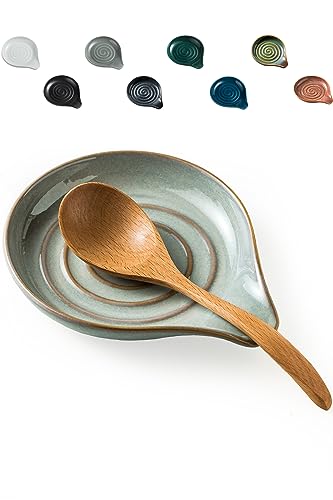 LAUCHUH Löffelablage, 12,7 cm, großer Löffelhalter für Herdplatte, Keramik-Löffelablage, Spatelablage für Küchenutensilien, Schöpflöffel, Kaffeelöffel, Kochlöffel, Spatel, Zange, Weihnachten, LAUCHUH Löffelablage, 12,7 cm, großer Löffelhalter für Herdplatte, Keramik-Löffelablage, Spatelablage für Küchenutensilien, Schöpflöffel, Kaffeelöffel, Kochlöffel, Spatel, Zange, Weihnachten, von LAUCHUH