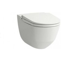 Laufen - Cleanet Riva Dusch-WC, spülrandlos, wandhängend, Fernbedienung, WC-Sitz mit Deckel, Farbe: Weiß mit lcc - H8206914000001 von LAUFEN