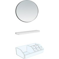 Laufen - frame 25 Accessoire-Set, Kosmetikspiegel, Magnetleiste, von LAUFEN