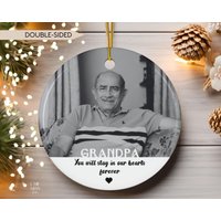 Personalisierte Foto-Memorial-Verzierung Verlust Von Vater Erinnerung Andenken Verzierung Opa Gedenktag Geschenk Funeral Ornaments von LAUMIANstudio