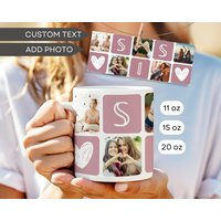 Personalisierte Fototasse Schwester Sis Geburtstag Geschenk Idee Andenken Liebe Sie Niedliche Kleine Große Bildbecher von LAUMIANstudio