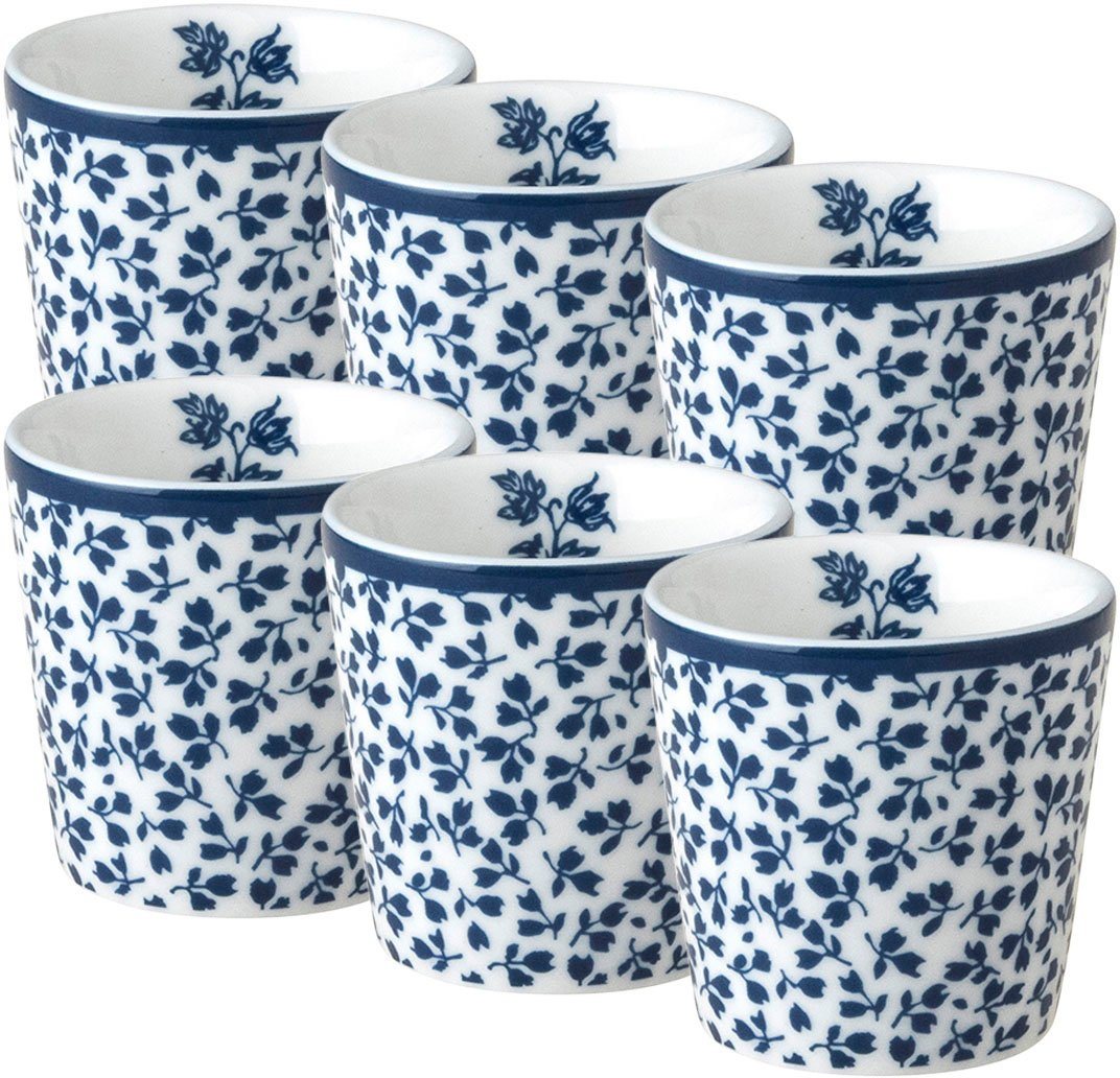 LAURA ASHLEY BLUEPRINT COLLECTABLES Eierbecher Floris, (Set, 6-tlg), Porzellan von LAURA ASHLEY BLUEPRINT COLLECTABLES