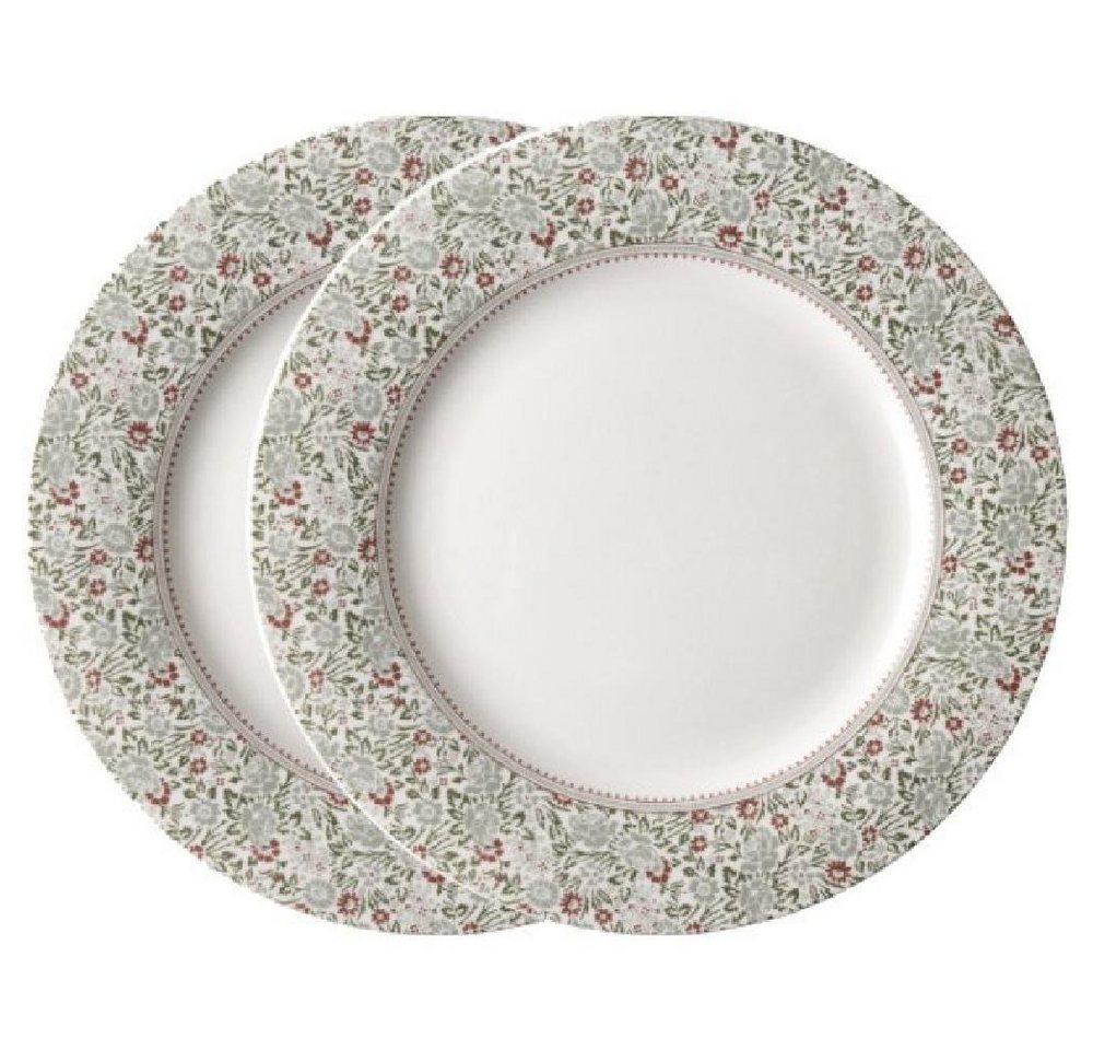 LAURA ASHLEY Geschirr-Set Teller-Set Wild Clematis (23cm) (2-teilig) von LAURA ASHLEY