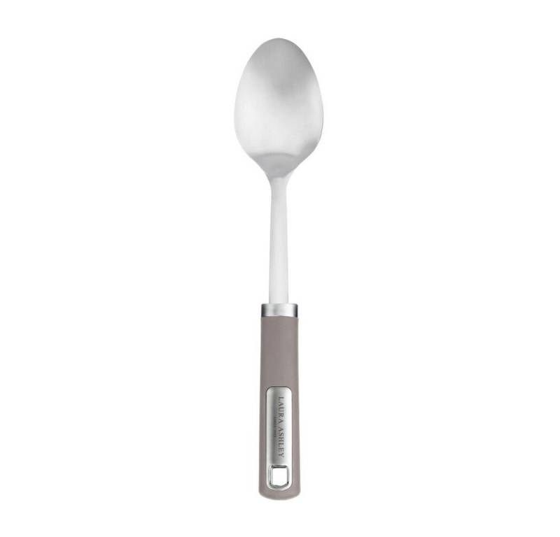 LAURA ASHLEY Kaffeelöffel Laura Ashley Servierlöffel 33cm Soft-Touch-Griff Dark Dove Grey (1 Stück) von LAURA ASHLEY
