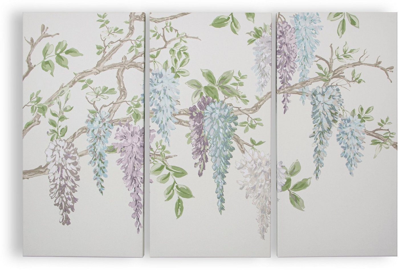 LAURA ASHLEY Mehrteilige Bilder Wisteria Garden, (Set, 1 St), Leinwandbilder Set (3er) 90x60cm von LAURA ASHLEY