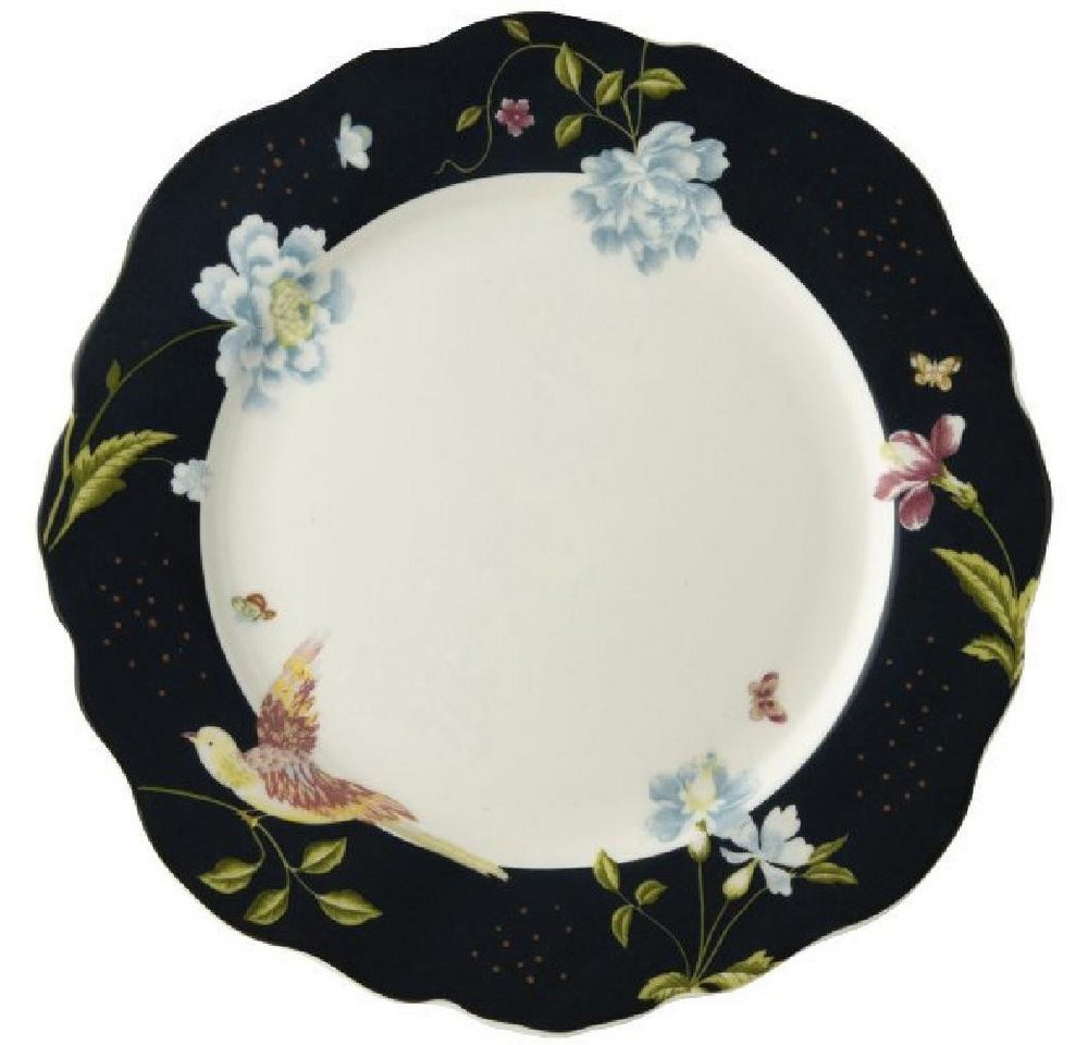 LAURA ASHLEY Speiseteller Teller Heritage Midnight Uni Festoniert (24,5cm) von LAURA ASHLEY