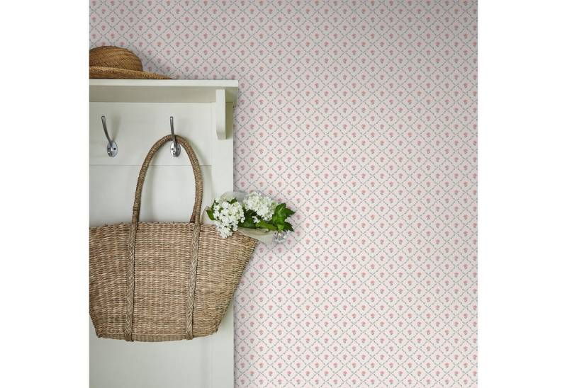 LAURA ASHLEY Vliestapete Kate, glatt, kariert, (1 St), 10mx52cm (ca. 5m2) von LAURA ASHLEY