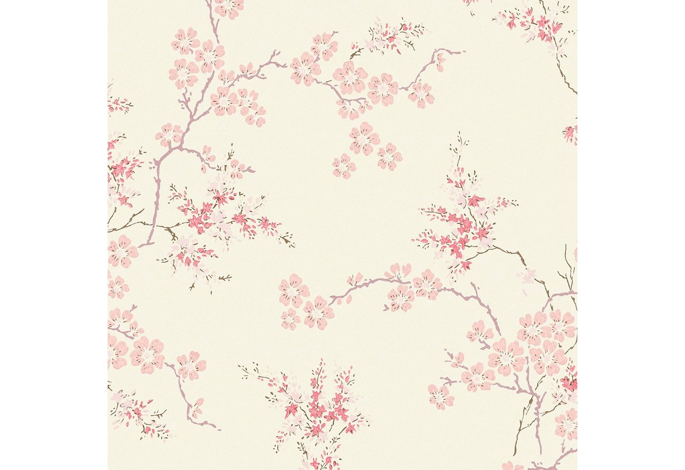 LAURA ASHLEY Vliestapete Oriental Blossom Blush, FSC® zertifiziert, mit lebhaftem Druck, 10 Meter Länge von LAURA ASHLEY