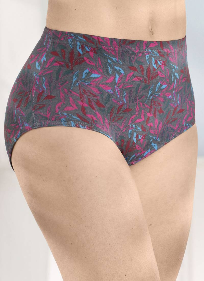 Laurina Viererpack Slips mt buntem Druckdessin, Anthrazit-Azalee-Bunt, Größe 44 Laurina Viererpack Slips mt buntem Druckdessin, Anthrazit-Azalee-Bunt, Größe 44 von LAURINA