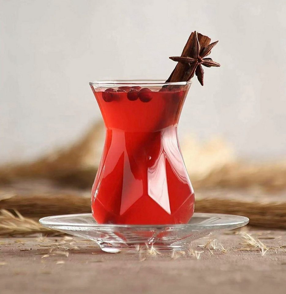 LAV Gläser-Set ALYA, Glas, 12-teiliges Teegläser-Set, 165 ml (6 Personen Set) von LAV