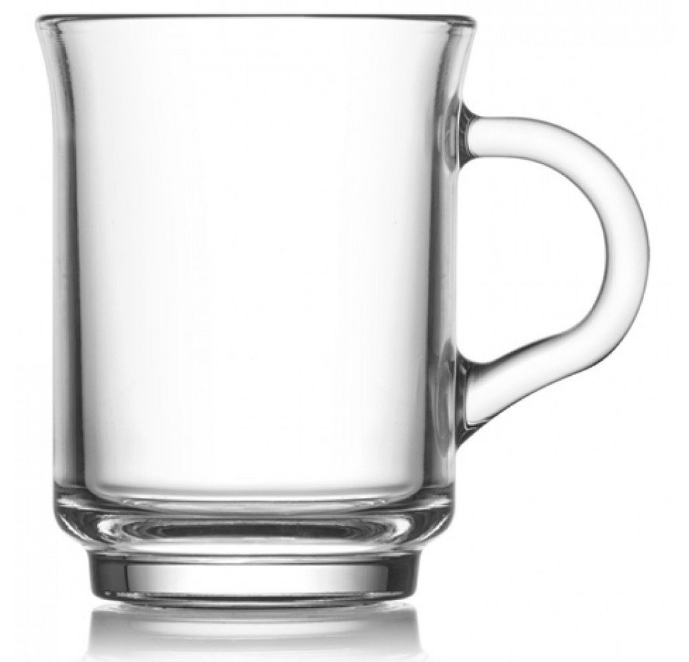 LAV Gläser-Set Glas Henkelbecher klar Longdrink Gläser Trinkgläser 6er Pack 250ml, Glas von LAV