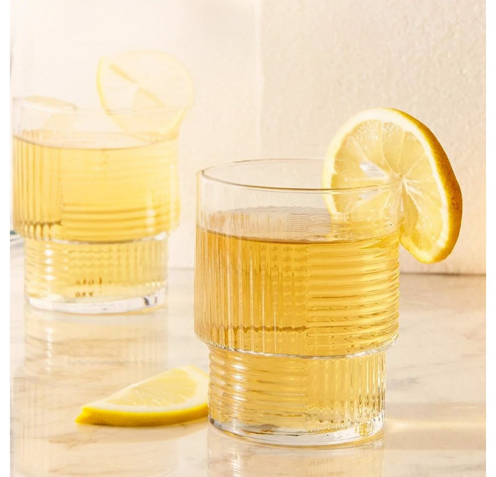 LAV Gläser-Set Handgefertigtes Trink- und Longdrinkgläser-Set (3er/6er), Glas, Perfekt für heiße und kalte Getränke wie Kaffee, Tee, Longdrinks. von LAV