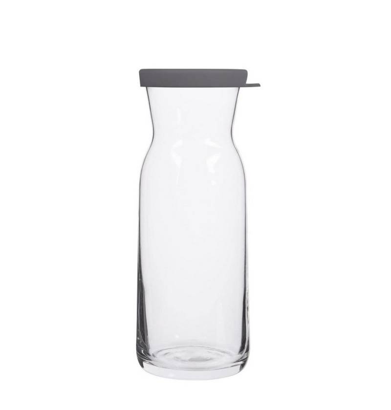LAV Karaffe Fonte mit grauem Silikondeckel - 700 ml - aus hochwertigem Glas, (1-tlg), 700 ml von LAV