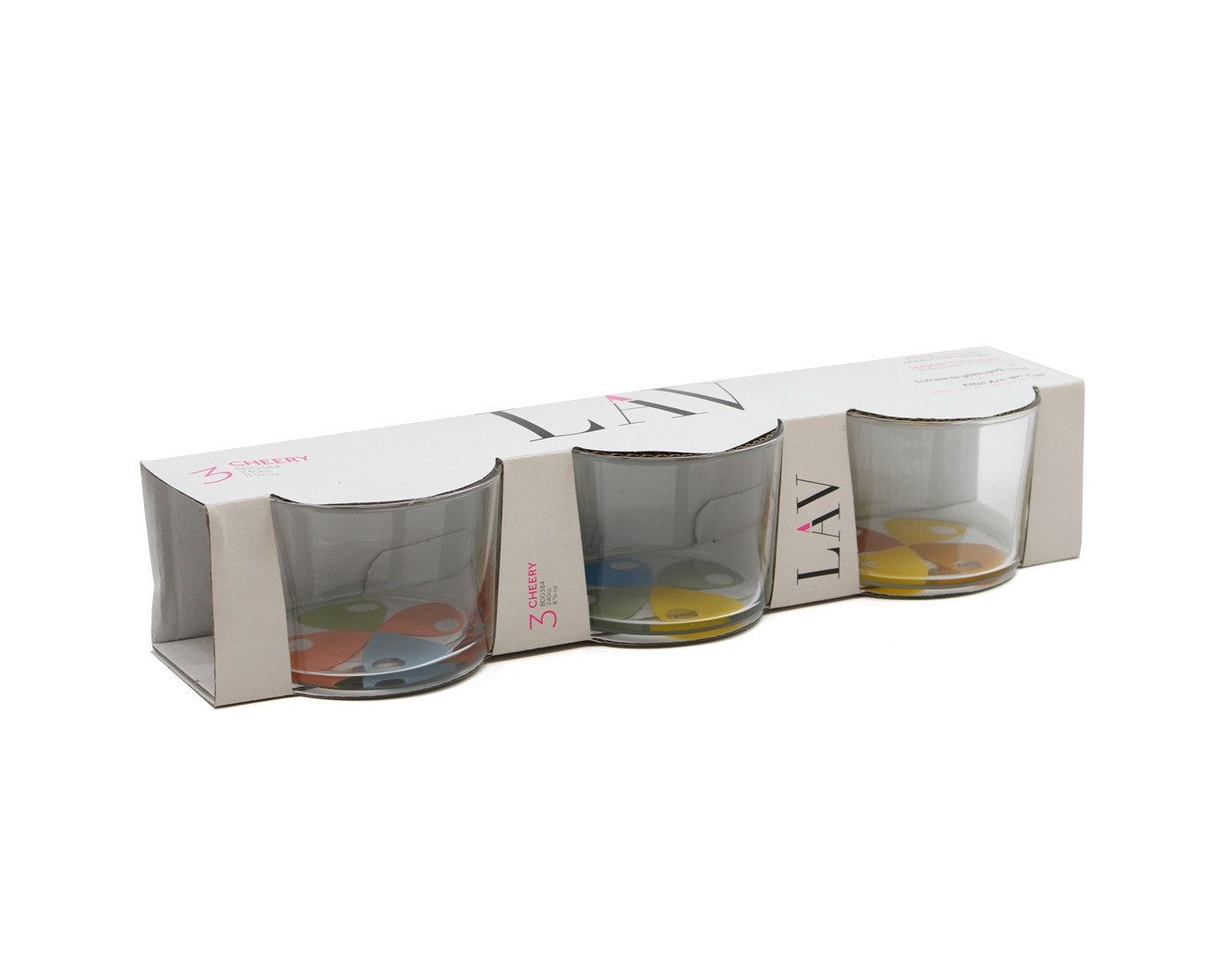 LAV Schale Bodega Cherry Glasschalen, 3er Set, 240 ml, vielseitig einsetzbar, Glas, (3-tlg), 3-teilig, 240 ml, Spülmaschinengeeignet von LAV