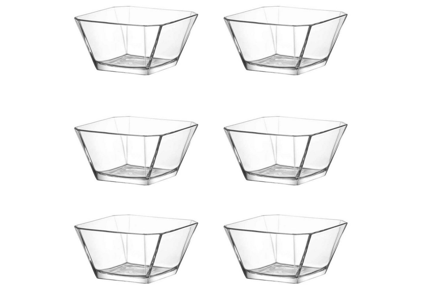 LAV Schale Glasschalen Set 6 teilig 300ml Dessertschale Vorspeise Schalen Glas, (6-tlg), Spülmaschinenfest von LAV