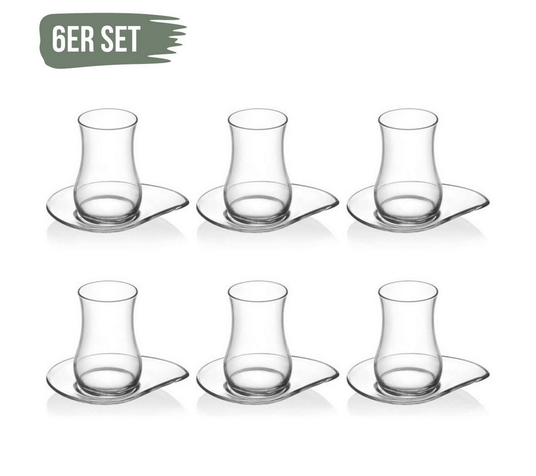 LAV Teeglas Eva Türkische Teegläser Set 12tlg Traditionelles Set, Glas von LAV