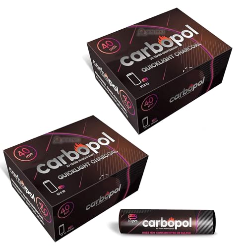 Carbopol Kohle - 40mm - 100 pcs (2 x Pkg) von LAVA