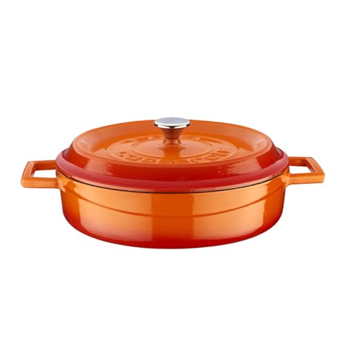 Lava Mehrzweck-Schmortopf aus Gusseisen, 2,9 l 2 1/2 Quart Orange Spice von LAVA
