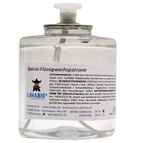 LAVABIS 8 Stück Flüssigwachspatronen, 40 Std., 8 x 165 ml LAVABIS 8 Stück Flüssigwachspatronen, 40 Std., 8 x 165 ml von LAVABIS