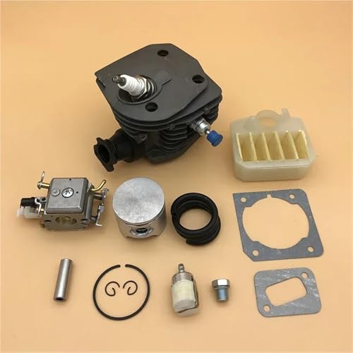 LAVAS 44mm Nikasil Zylinder Kolben Air Fikter Vergaser Dichtung Kit for HUS 350 351 353 346 XP 346XP Kettensäge Motor Motor Teile von LAVAS