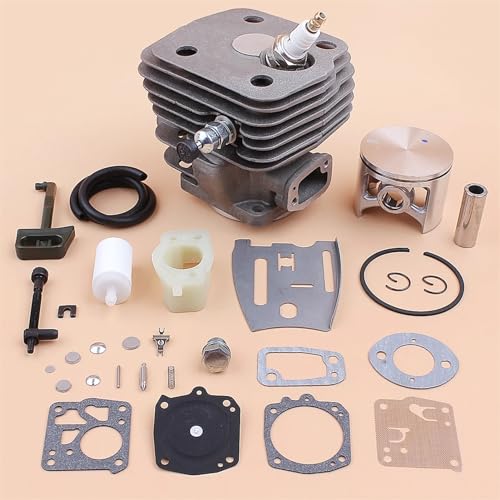 LAVAS 54mm Zylinder Kolben Carb Kit for Husqvarna 288XP 181 281 288 Kettensägen Power Tools 503506301 motosierras von LAVAS