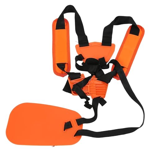 LAVAS For Doppel-Schultergurt Rasentrimmer Freischneider Gurtband Garten Power Pruner Hochfestes verschleißfestes Geschirr Orange von LAVAS