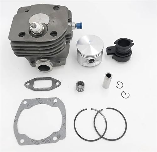 LAVAS Kettensägenmotor, 48 mm, 50 mm, 52 mm, Zylinderkolben, Ansaugstutzen, Dekompressionsventil-Kit for HUSQVARNA 365 371 372 XP 362(52mm 372 Cylinder) von LAVAS